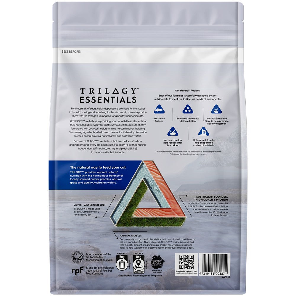 Trilogy Essentials Complete Prey Kibble Australian Salmon Dry Cat Food