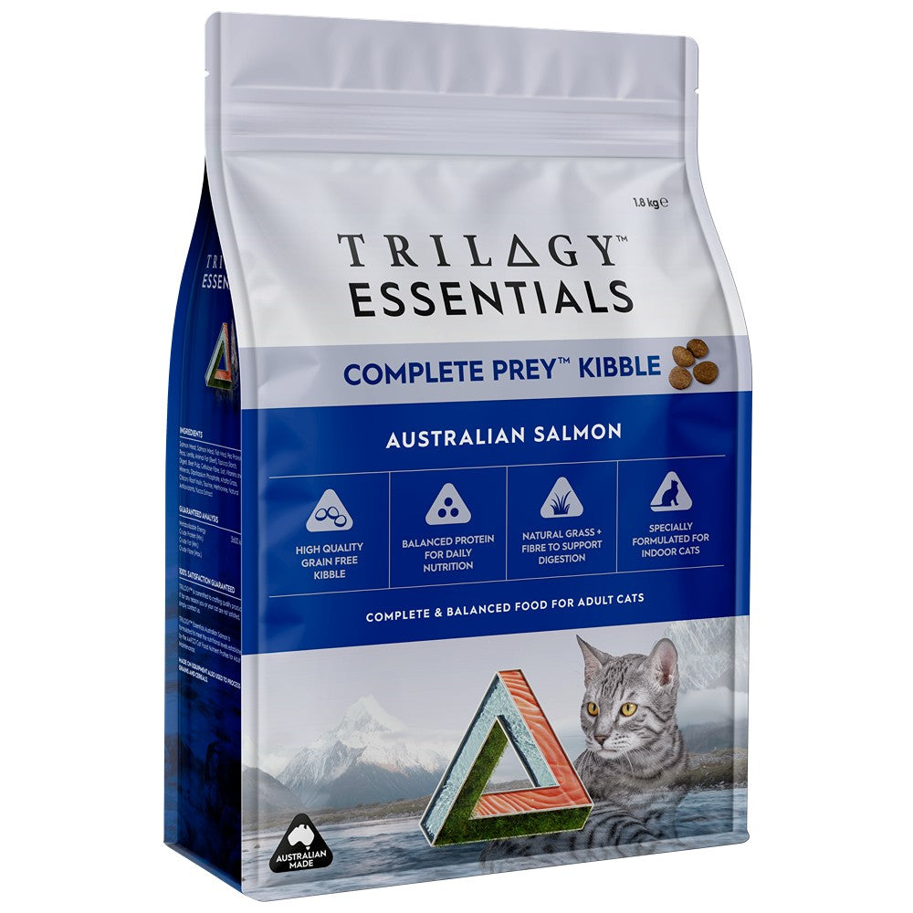 Trilogy Essentials Complete Prey Kibble Australian Salmon Dry Cat Food