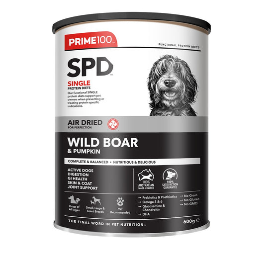 Prime100 SPD Air Dried Wild Boar & Pumpkin Dry Dog Food