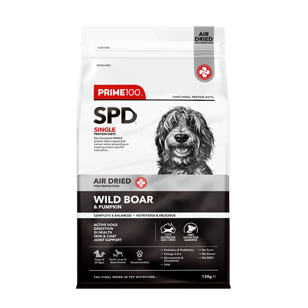 Prime100 SPD Air Dried Wild Boar & Pumpkin Dry Dog Food