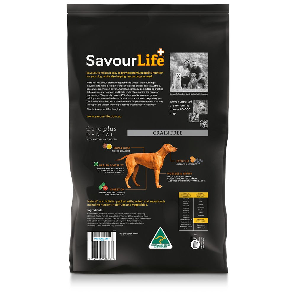 SavourLife Grain Free Adult Dental Chicken Dry Dog Food