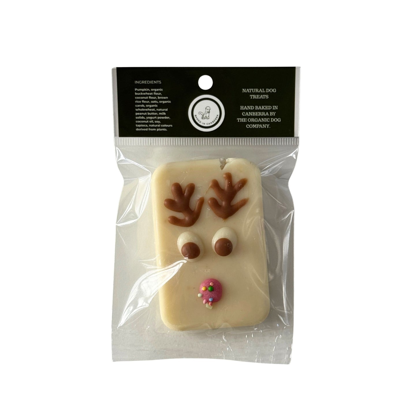 The Organic Dog Co Rice Crispy Christmas Reindeer Dog Treat