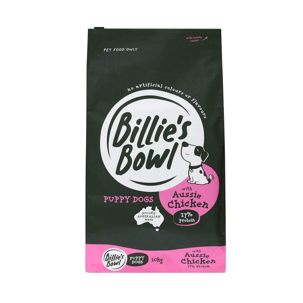 Billie's Bowl Puppy with Aussie Chicken Dry Dog Food