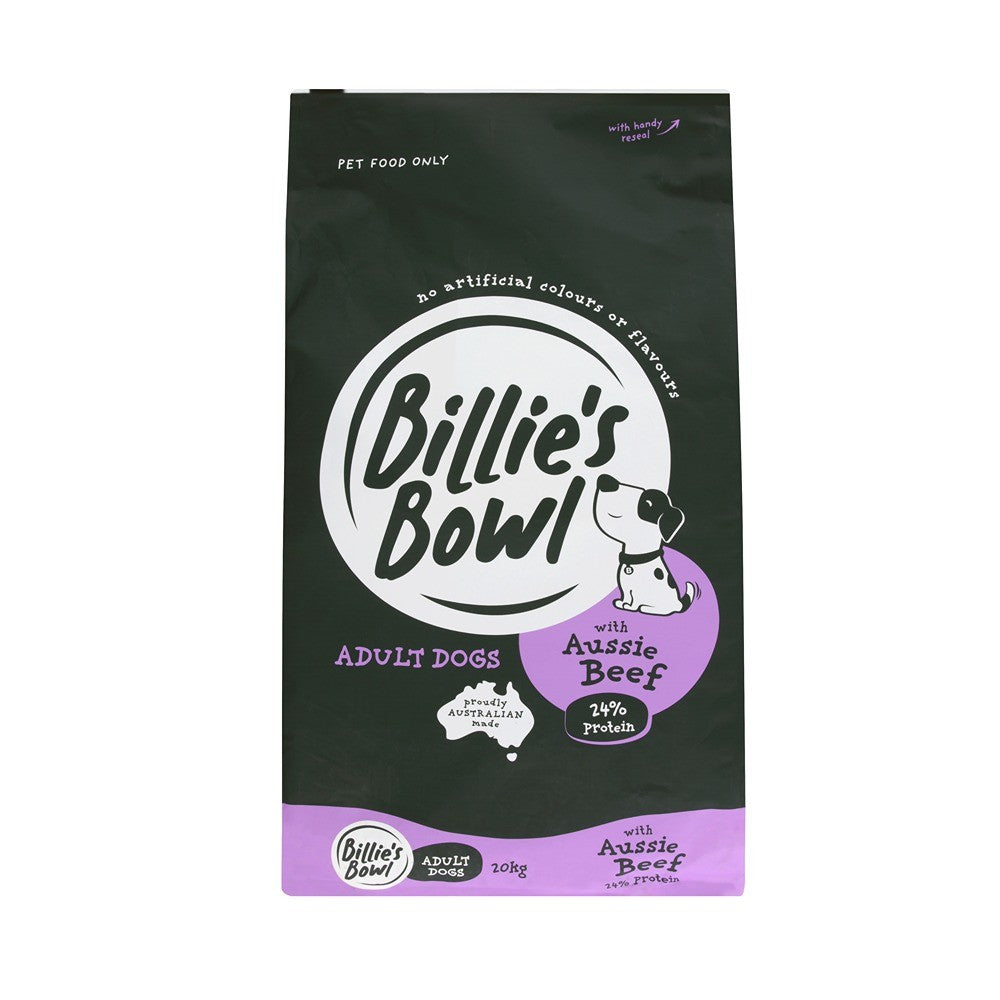 Billie's Bowl Adult with Aussie Beef Dry Dog Food