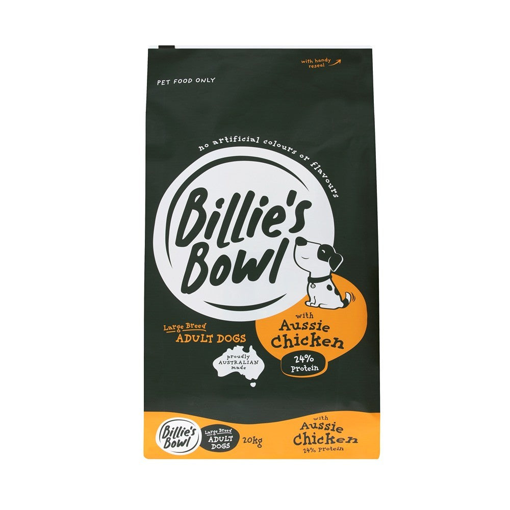 Billie’s Bowl Large Breed Adult with Aussie Chicken Dry Dog Food
