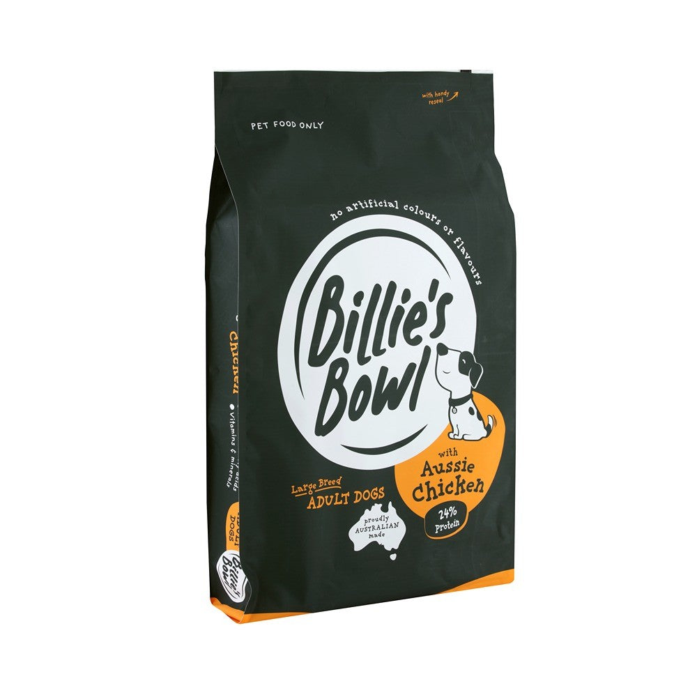 Billie’s Bowl Large Breed Adult with Aussie Chicken Dry Dog Food