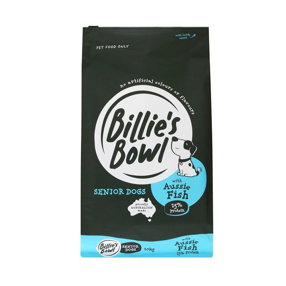 Billie's Bowl Aussie Fish Senior Dry Dog Food