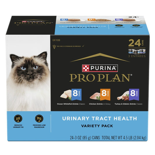 Pro Plan Urinary Tract Health Variety Wet Cat Food 24x85g