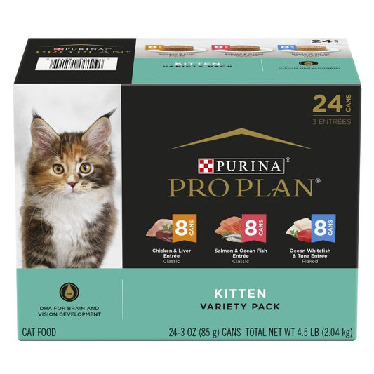 Pro Plan Kitten Variety Wet Cat Food 24x85g