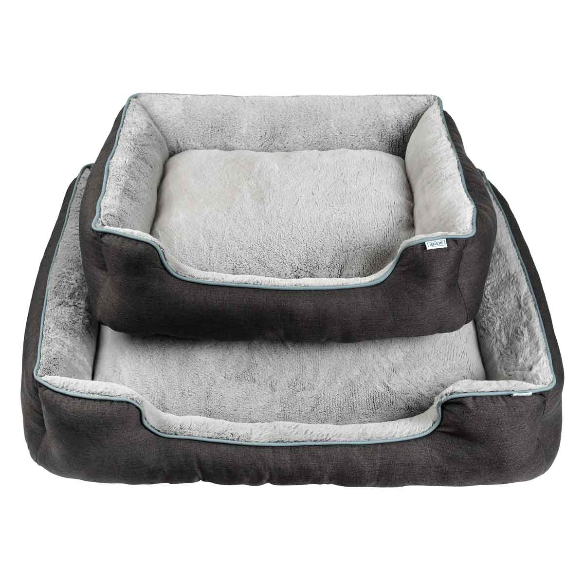 Lexi & Me Bolster Pet Bed Grey