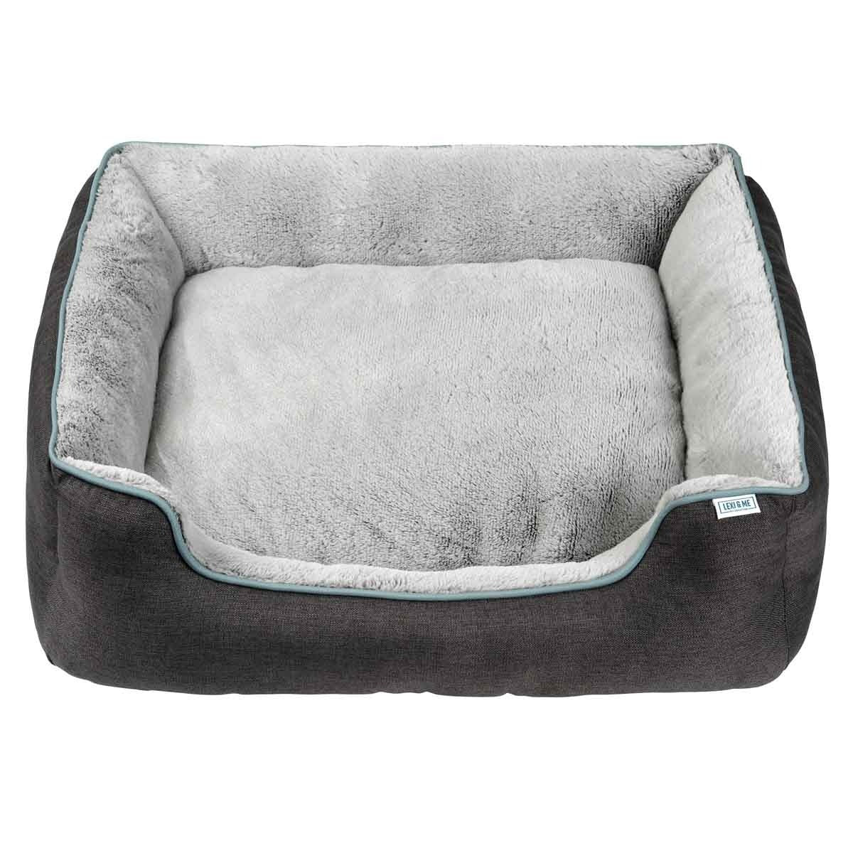 Lexi & Me Bolster Dog Bed Grey