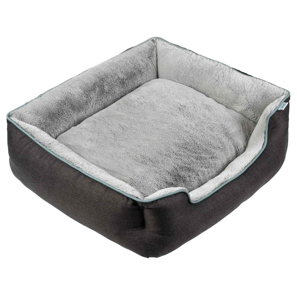 Lexi & Me Bolster Dog Bed Grey