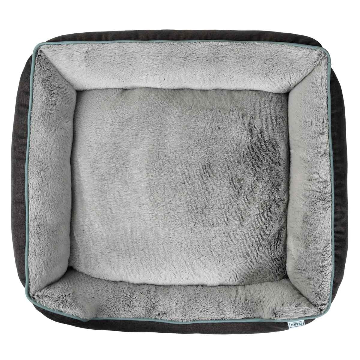 Lexi & Me Bolster Dog Bed Grey