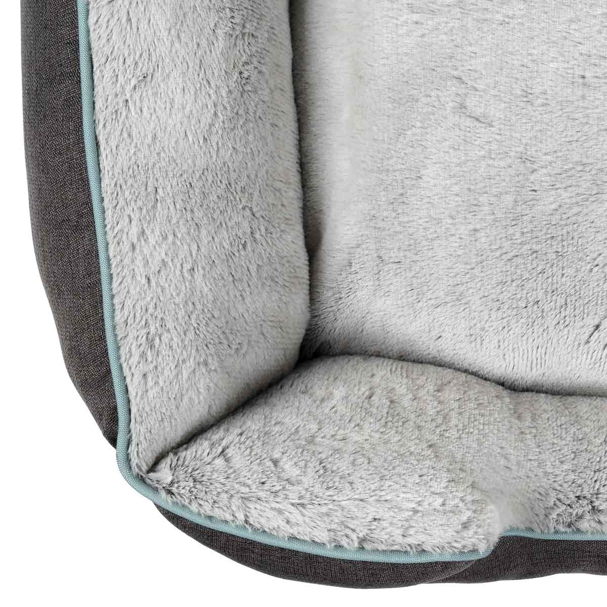 Lexi & Me Bolster Dog Bed Grey