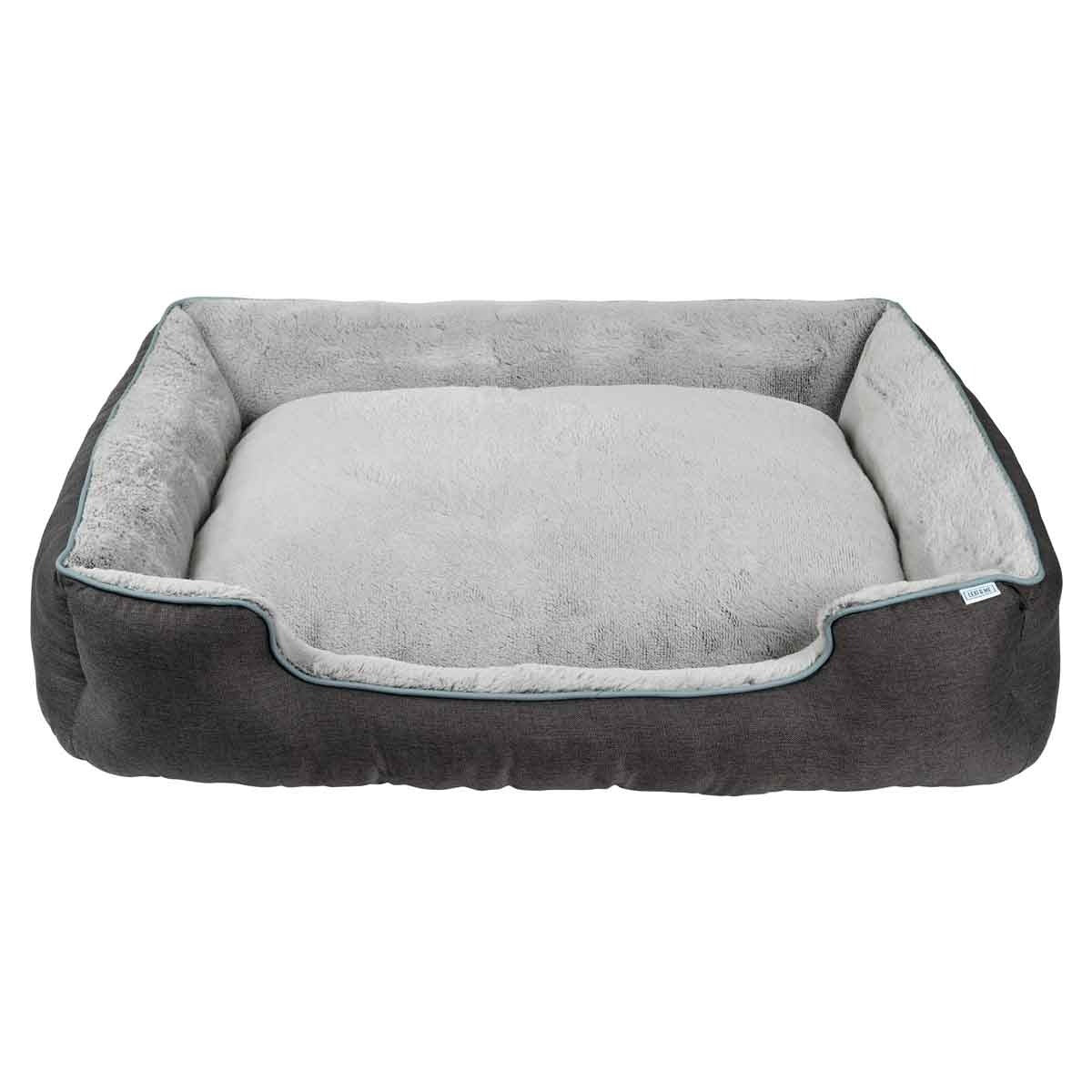 Lexi & Me Bolster Dog Bed Grey