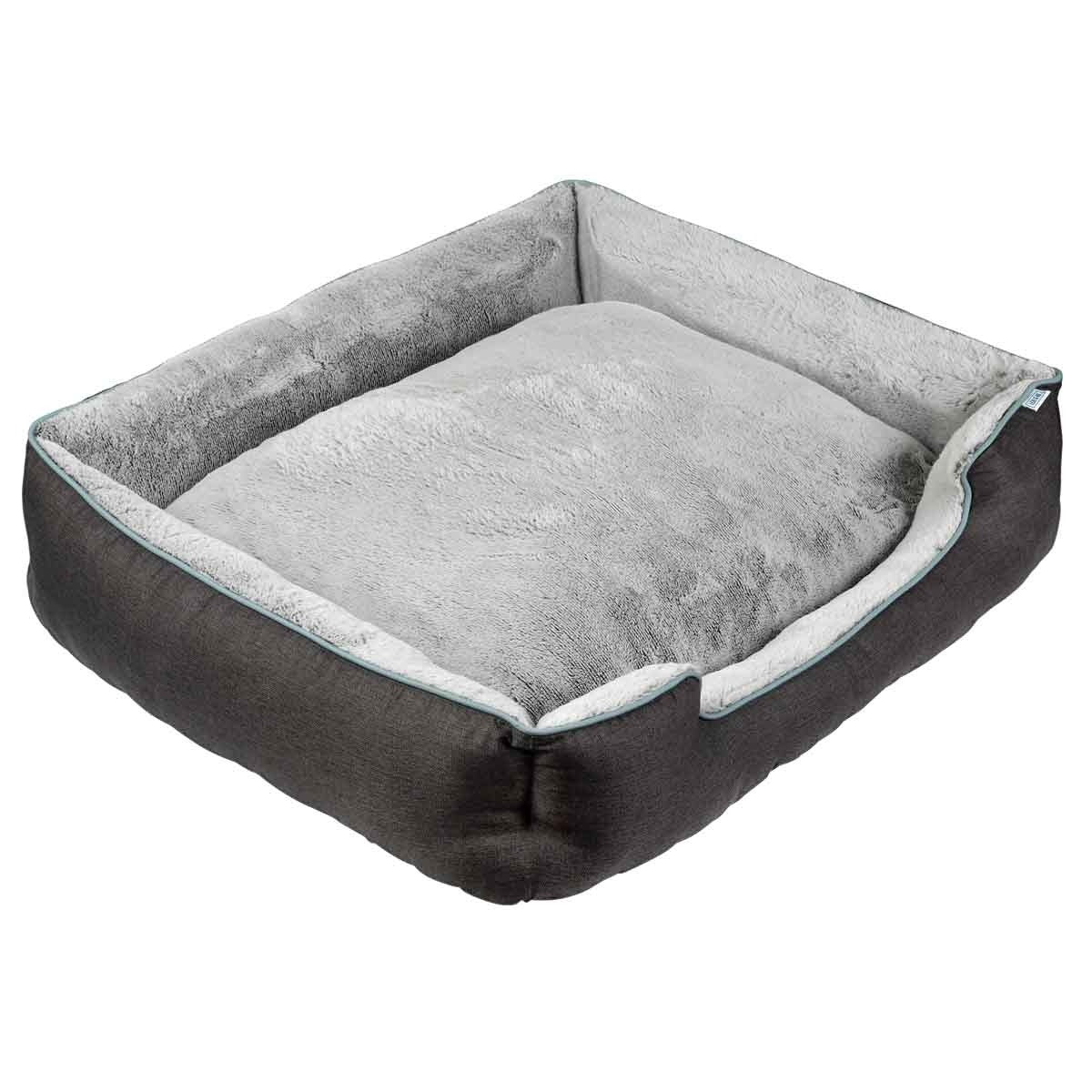 Lexi & Me Bolster Dog Bed Grey
