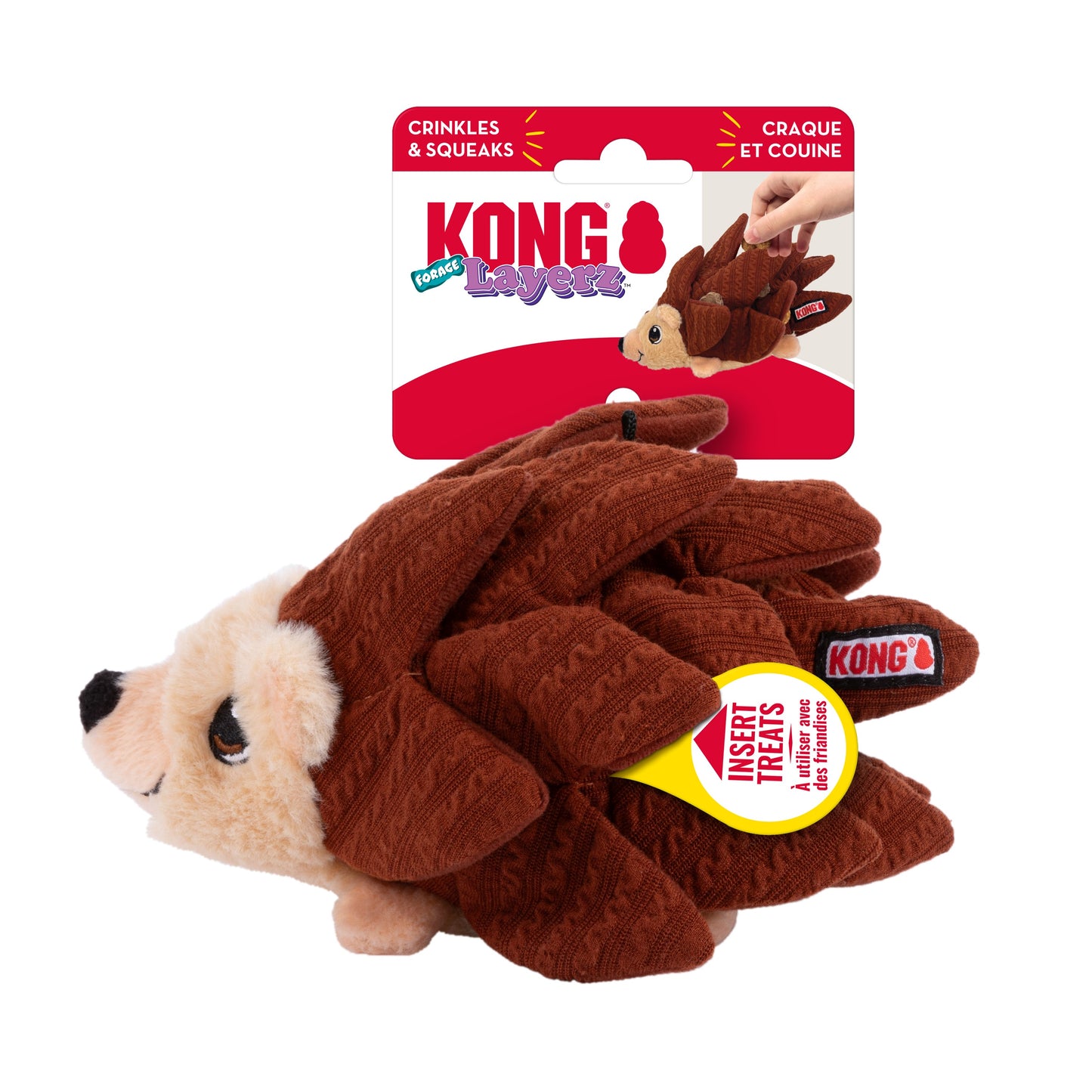 Kong Layerz Hedgehog Forage Dog Toy