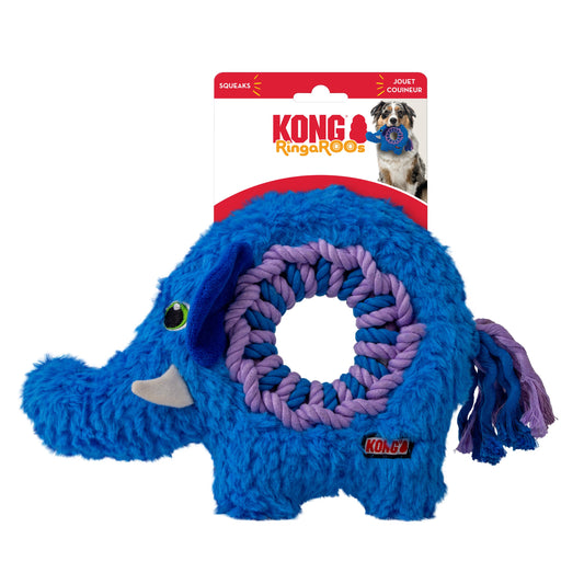 Kong Ringaroos Elephant Dog Toy