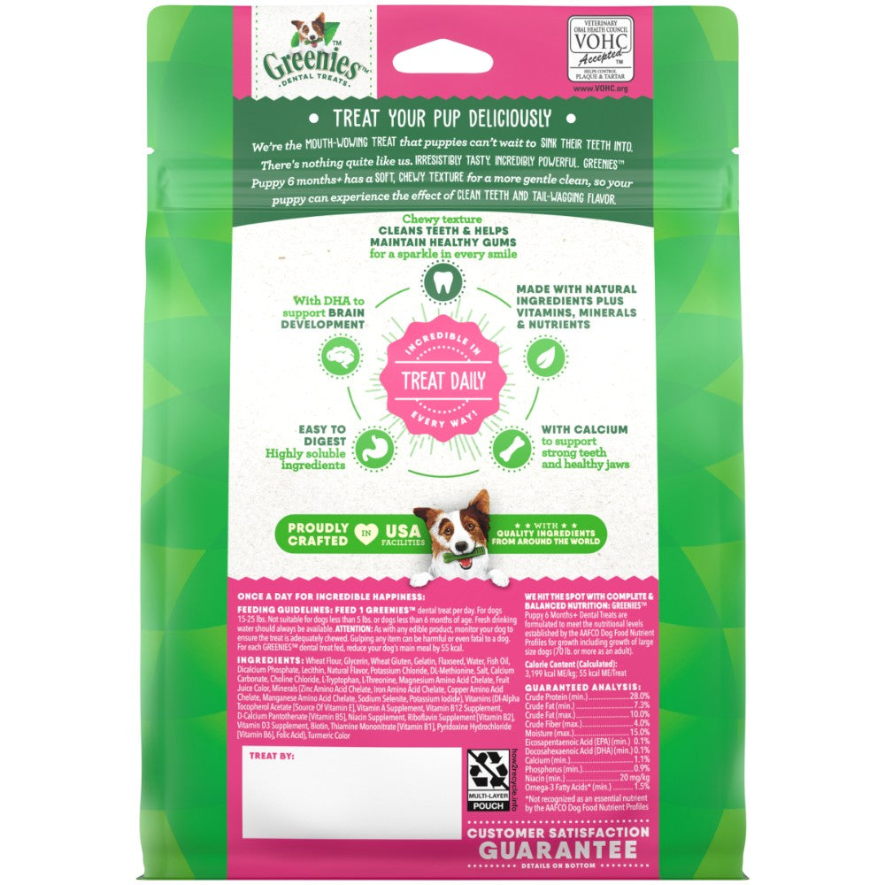 Greenies Puppy 6 Months+ Original Regular Dental Dog Treats