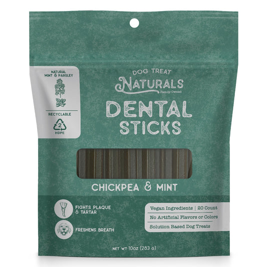Dog Treat Naturals Chickpea & Mint Dental Sticks