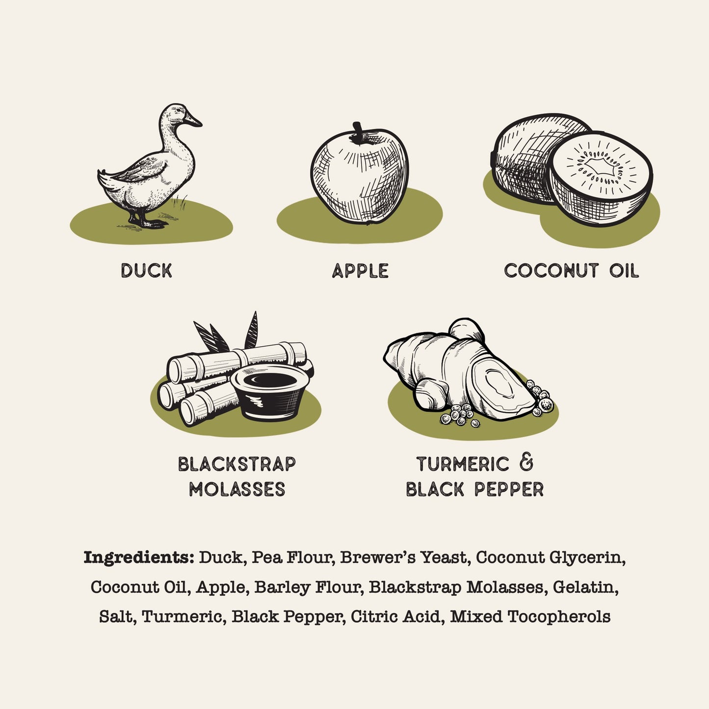 Dog Treat Naturals Duck & Apple Superfood Dental Sticks