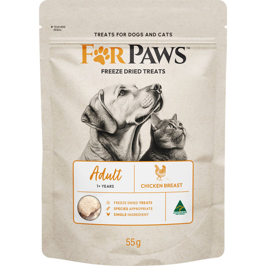 For Paws Freeze Dried Chicken Breast Dog & Cat Treats