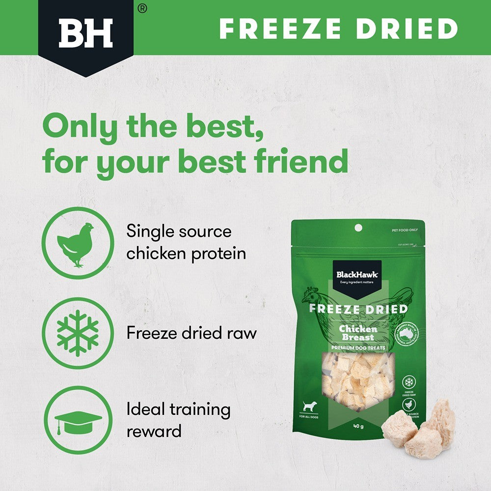 Black Hawk Freeze Dried Chicken Breast Dog Treats