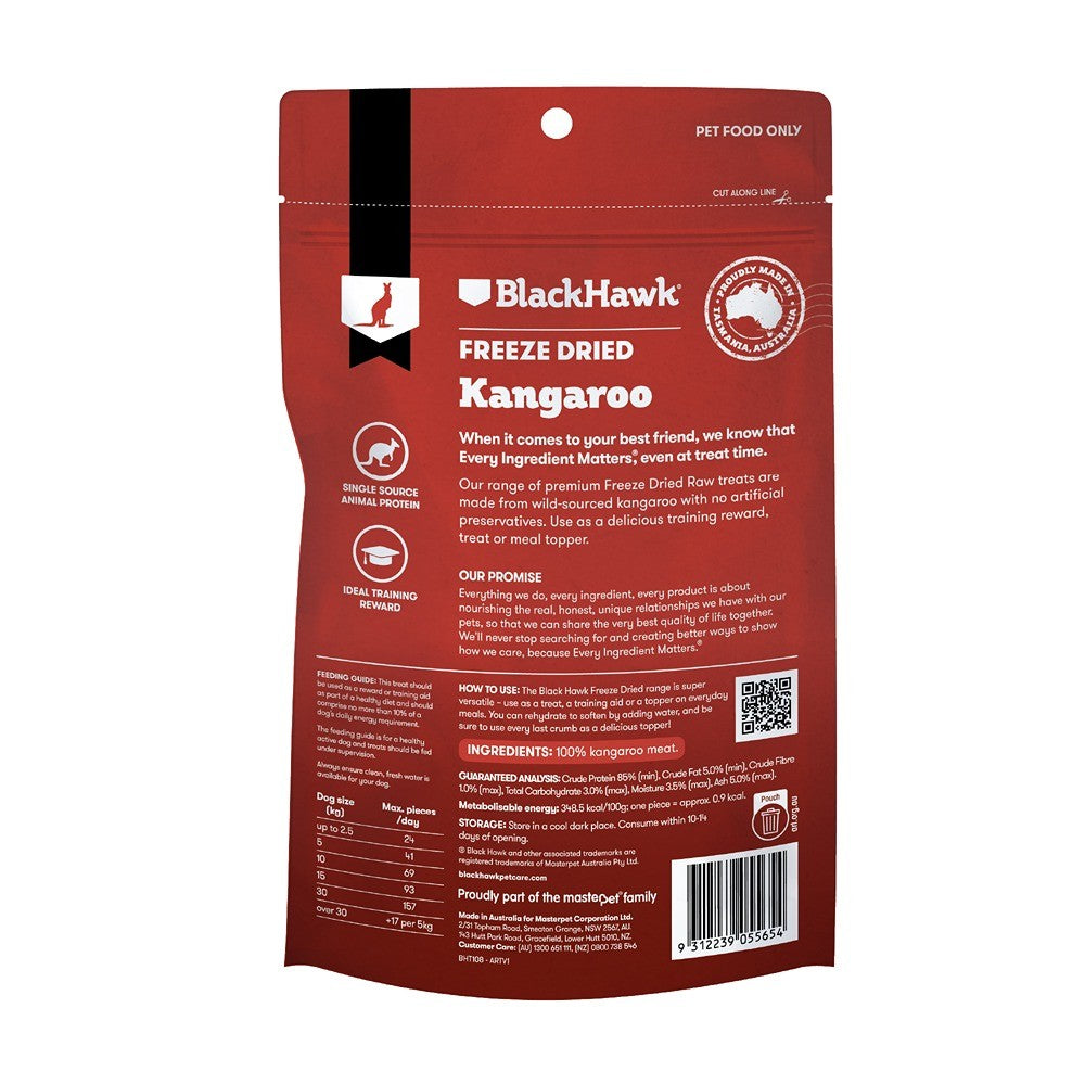 Black Hawk Freeze Dried Kangaroo Dog Treats