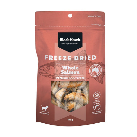 Black Hawk Freeze Dried Whole Salmon Dog Treats