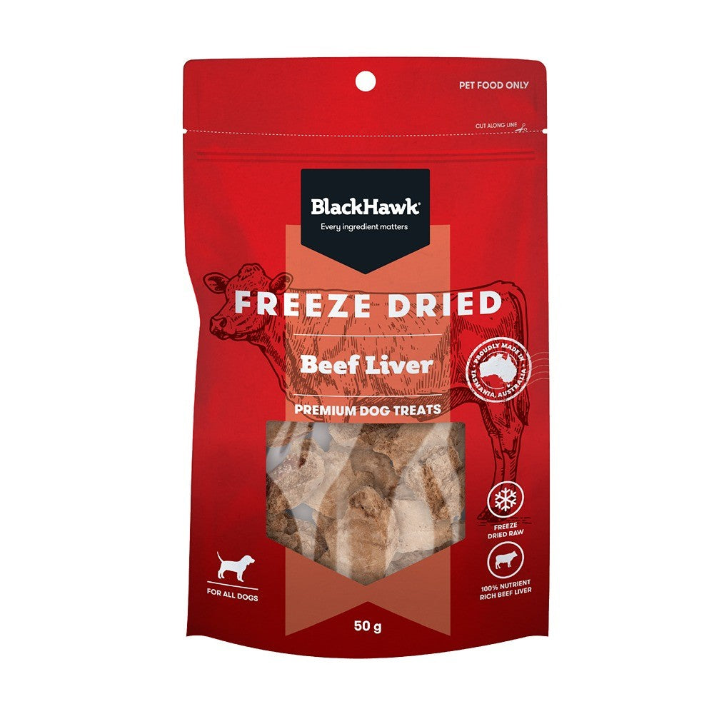 Black Hawk Freeze Dried Beef Liver Dog Treats