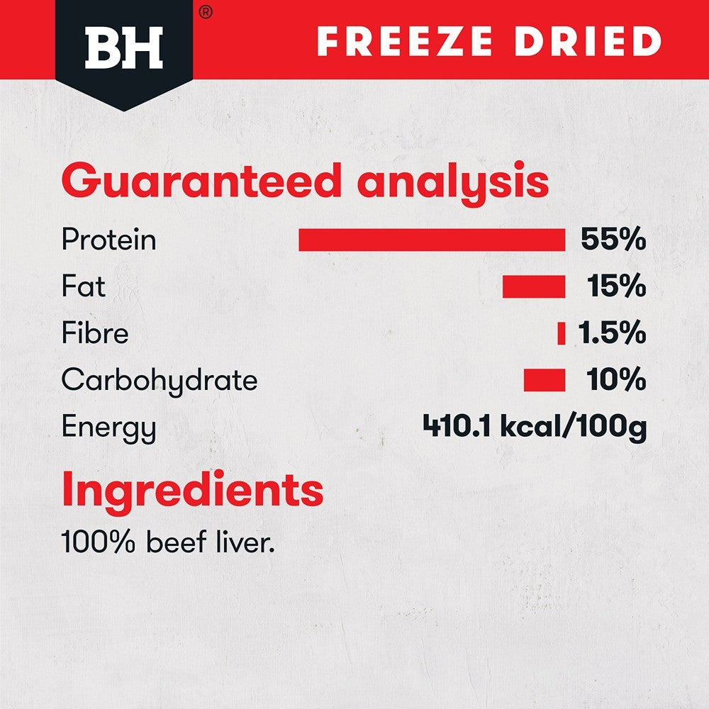 Black Hawk Freeze Dried Beef Liver Dog Treats