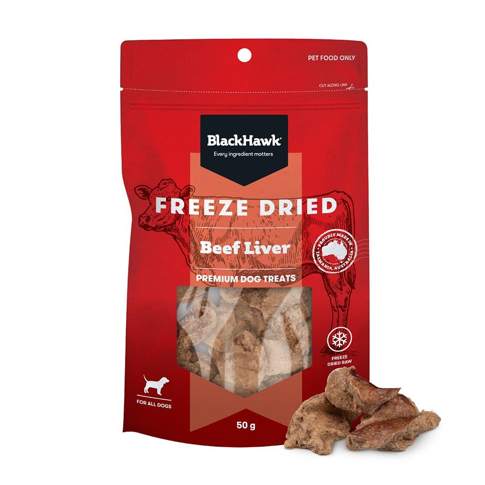 Black Hawk Freeze Dried Beef Liver Dog Treats