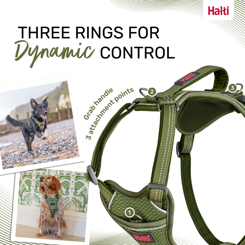Halti Anatomy Dog Harness Green
