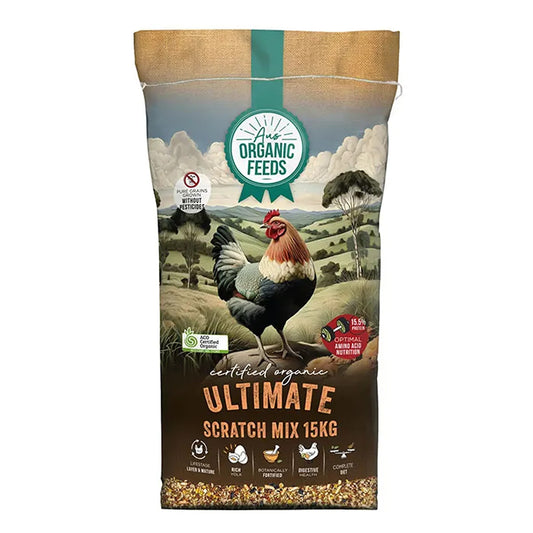 Aus Organic Feeds Ultimate Scratch Poultry Pellet & Grain Mix