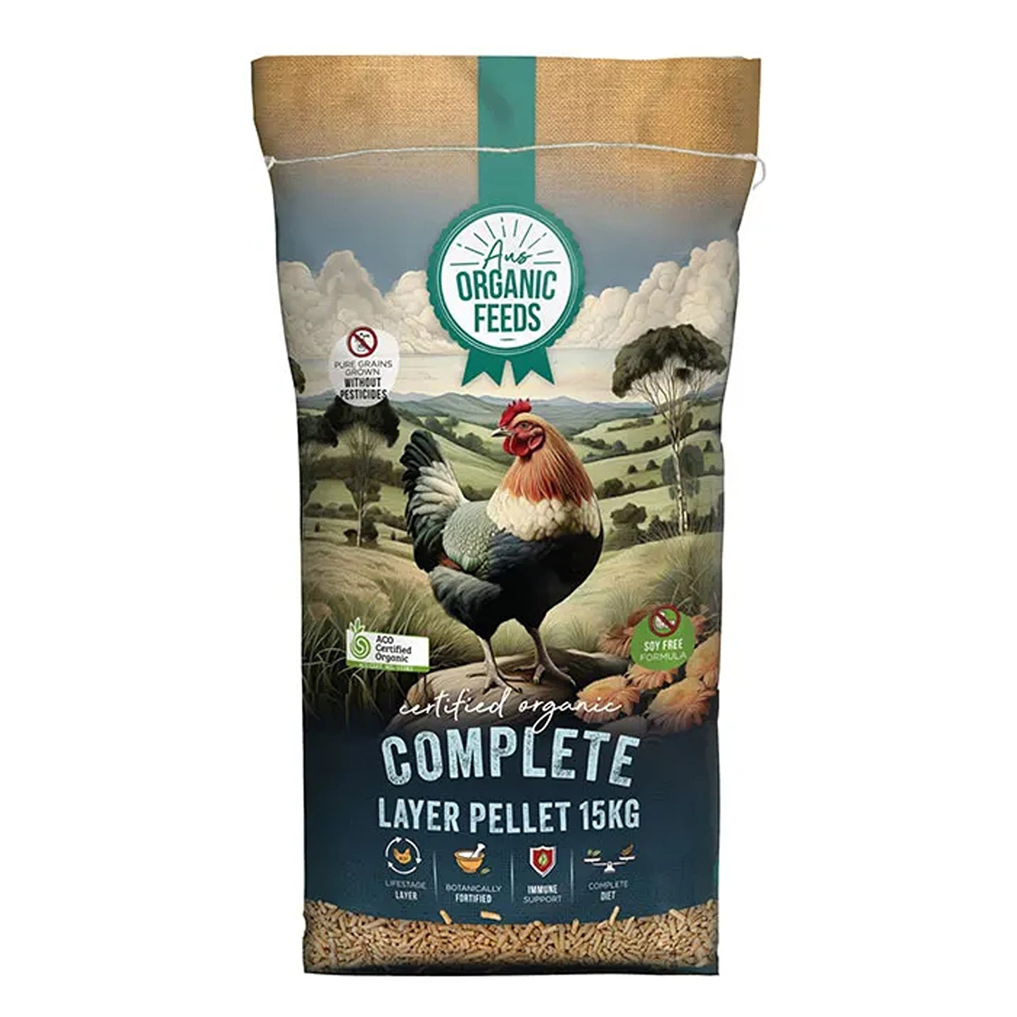 Aus Organic Feeds Complete Layer Poultry Pellets