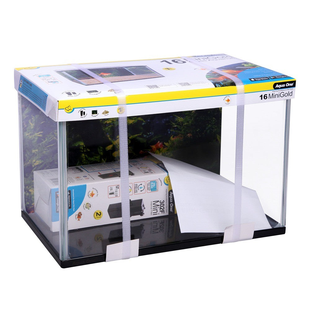 Aqua One MiniGold 16 Glass Aquarium