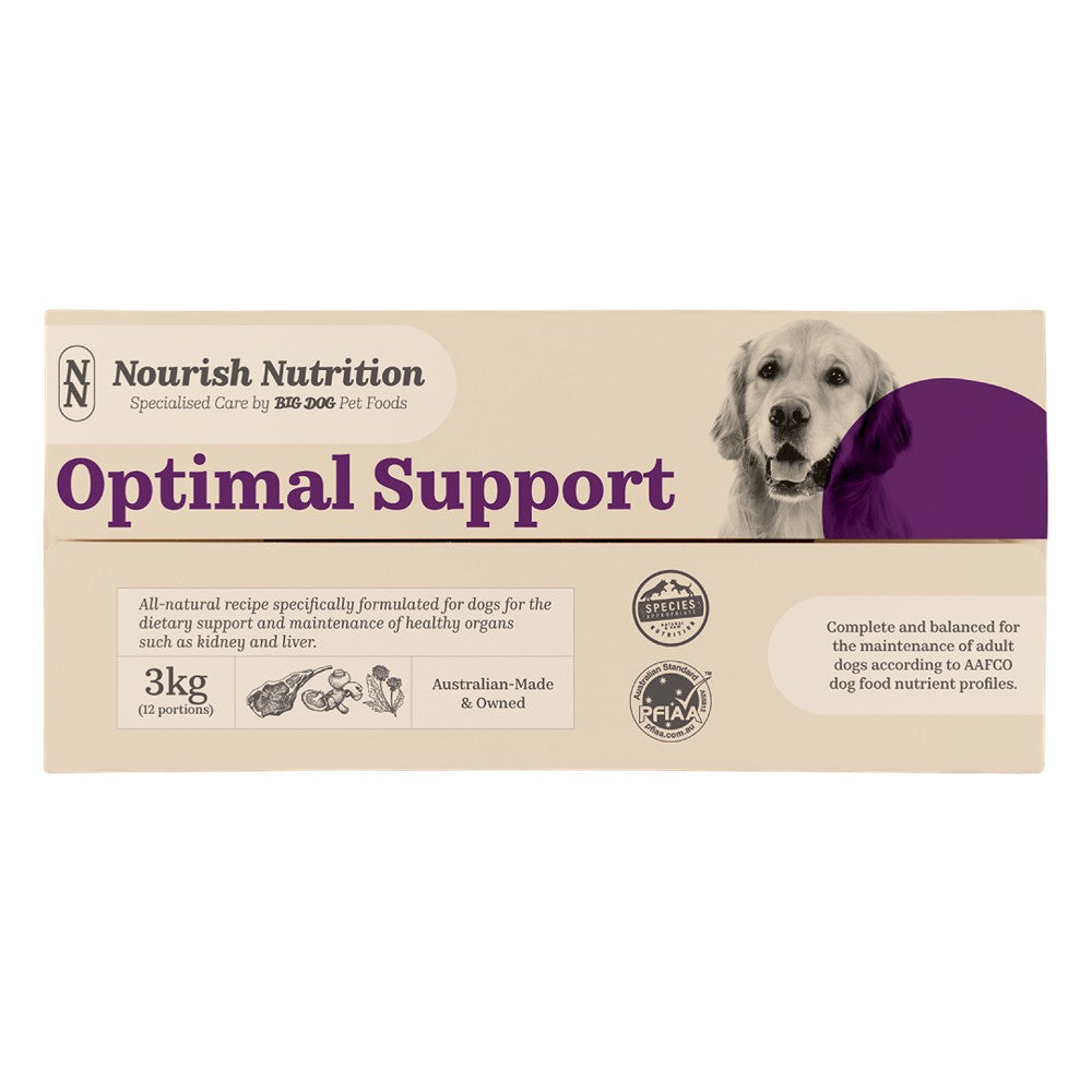Nourish Nutrition Optimal Support Raw Dog Food