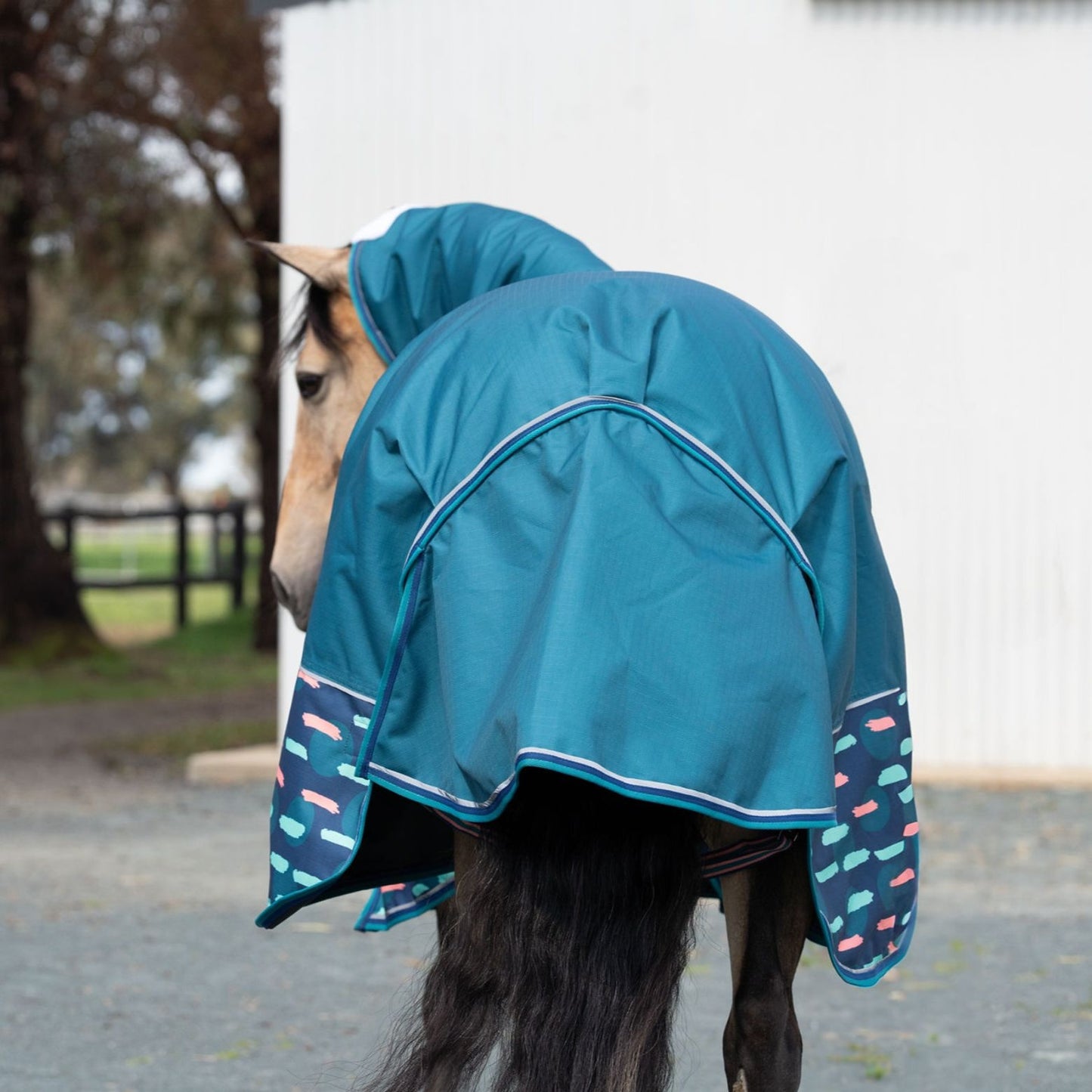 Caribu Alpine Combo Horse Rug 200g Peach Splotch