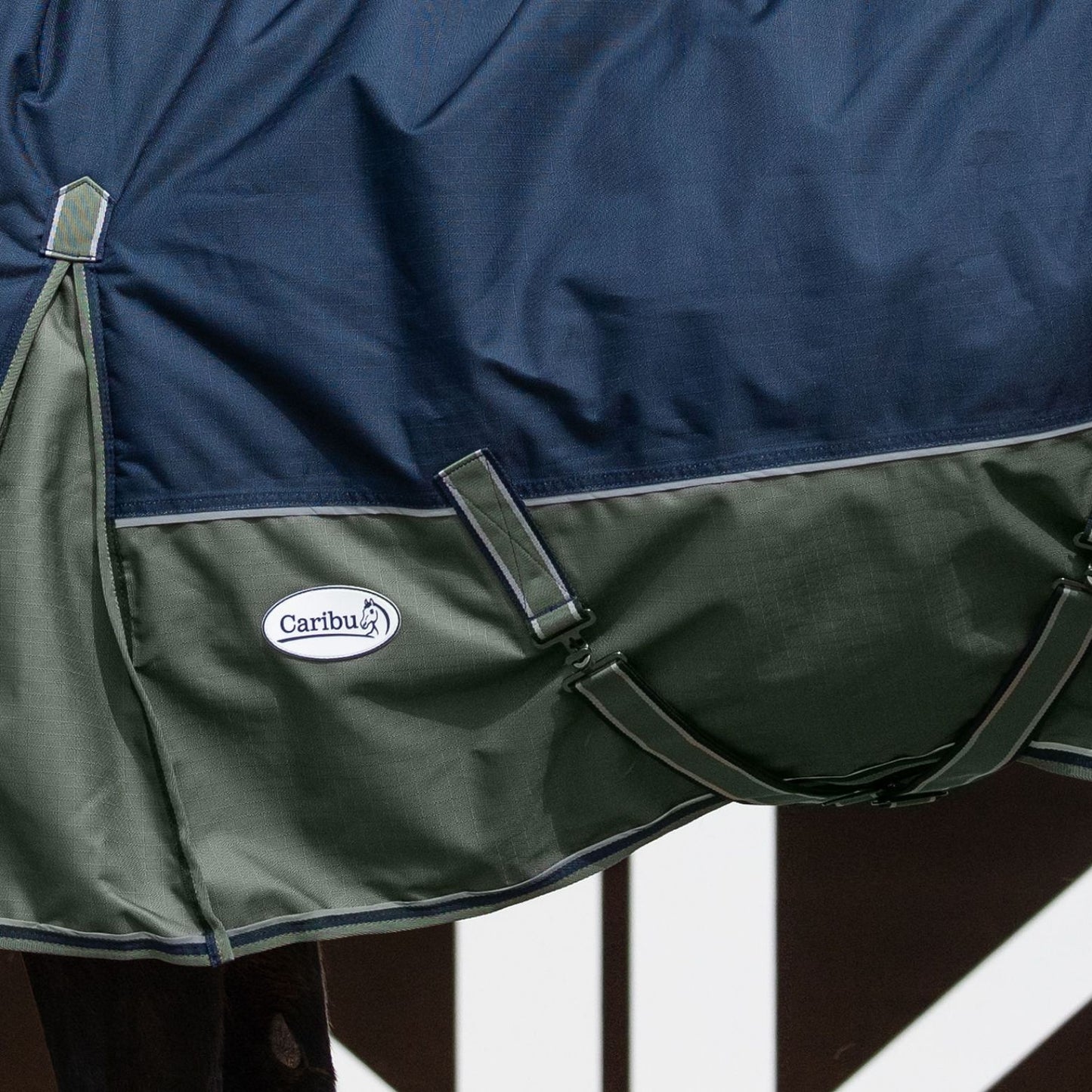 Caribu Alpine Combo Horse Rug 300g Navy/Green