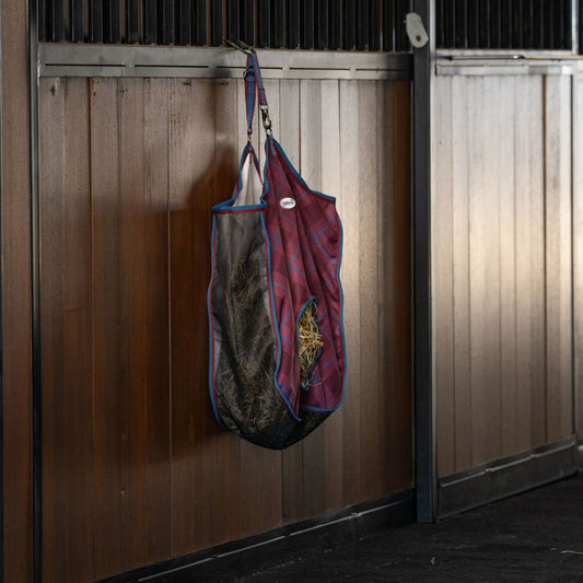 Caribu Hay Bag Merlot Tartan