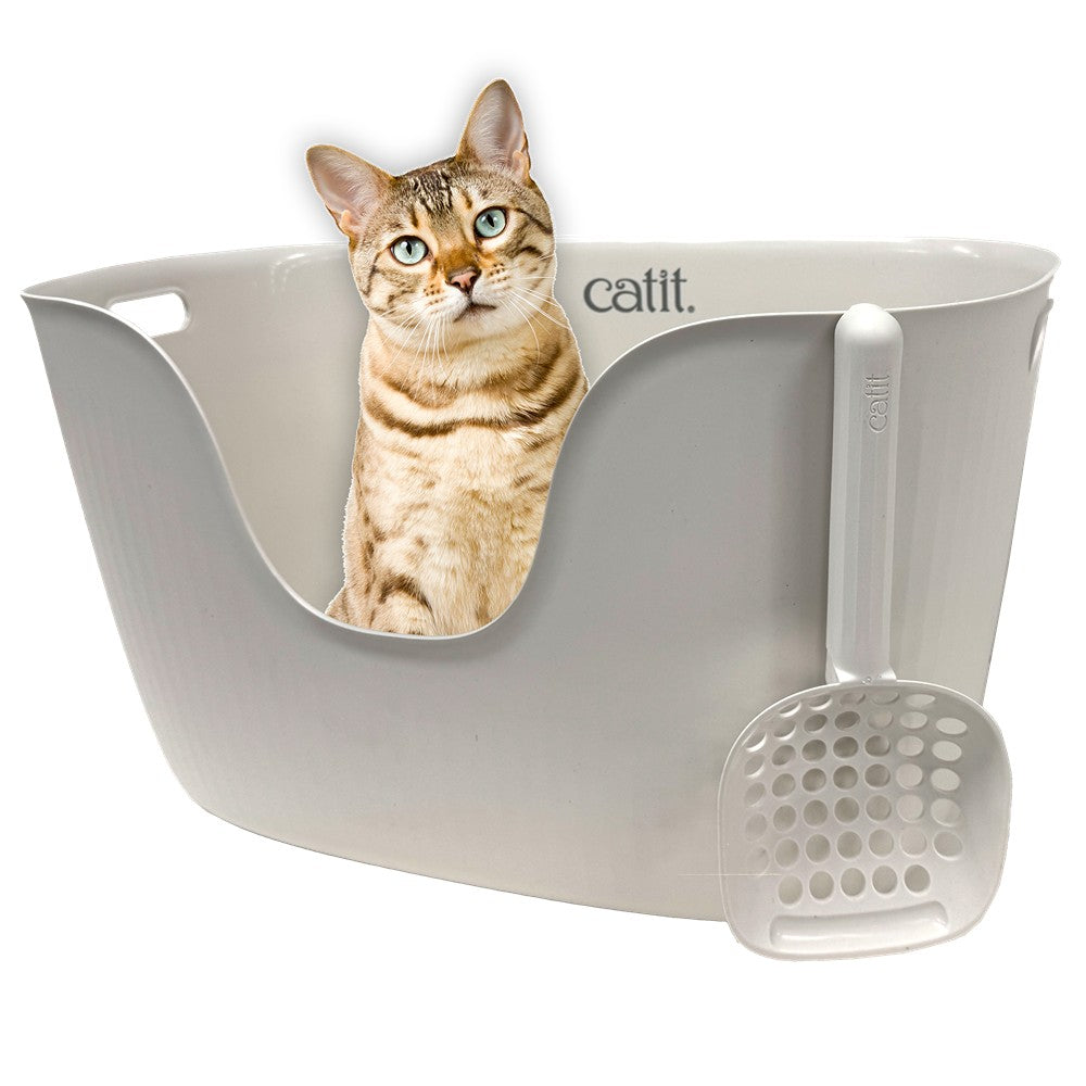 Catit Loo Open Top Cat Toilet Litter Tray w/Scoop