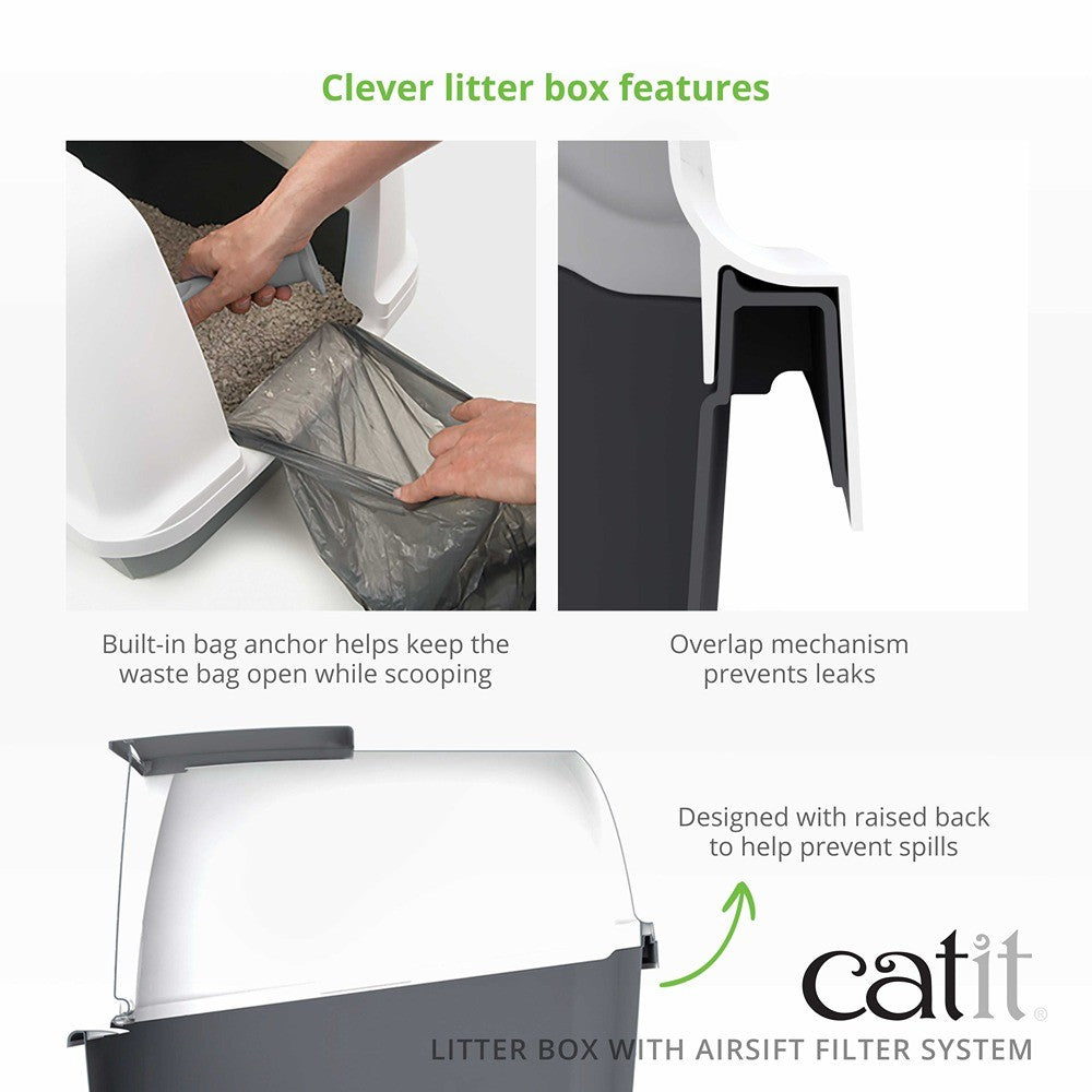Catit Airsift Jumbo Hooded Cat Litter Tray