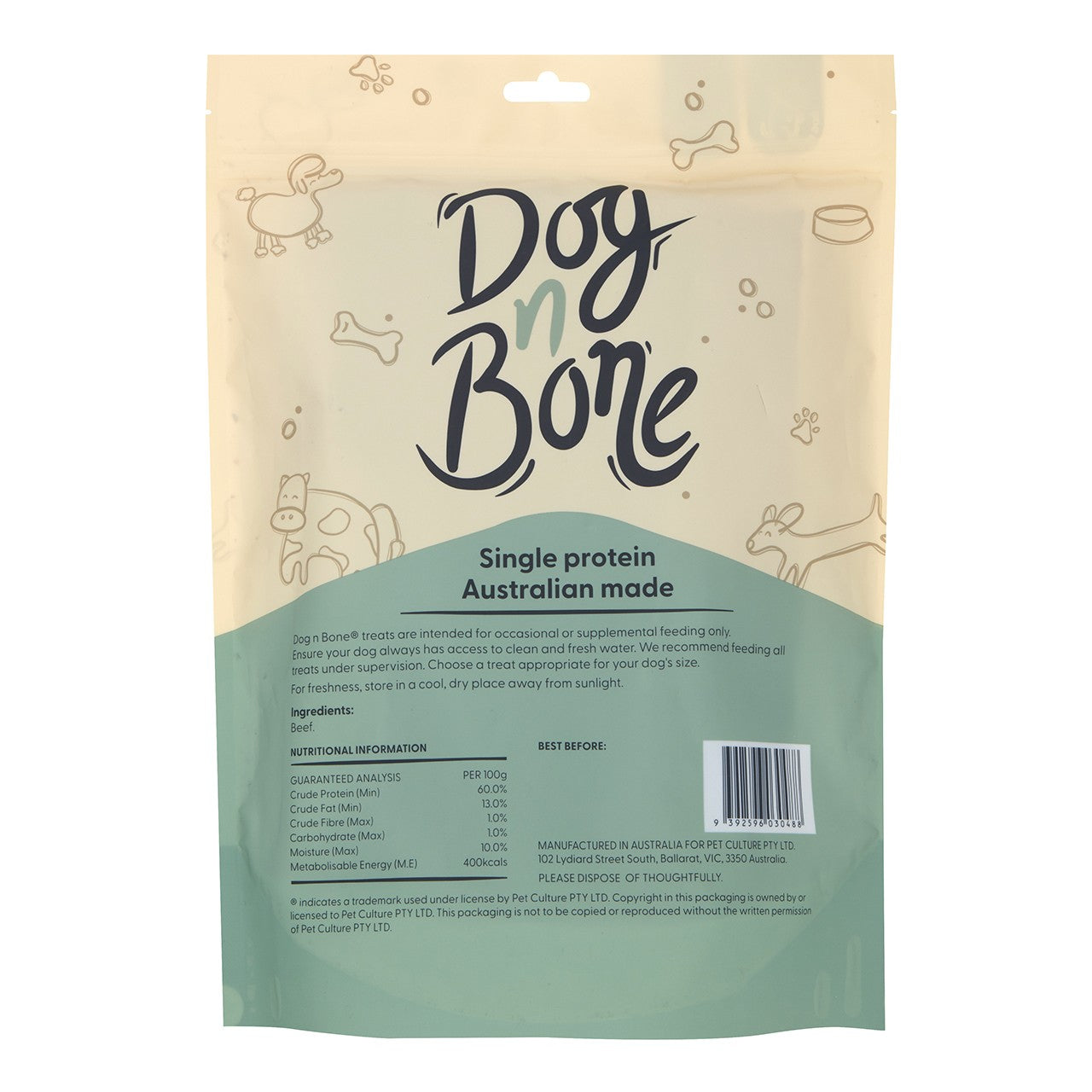 Dog n Bone Beef Jerky Dog Treats