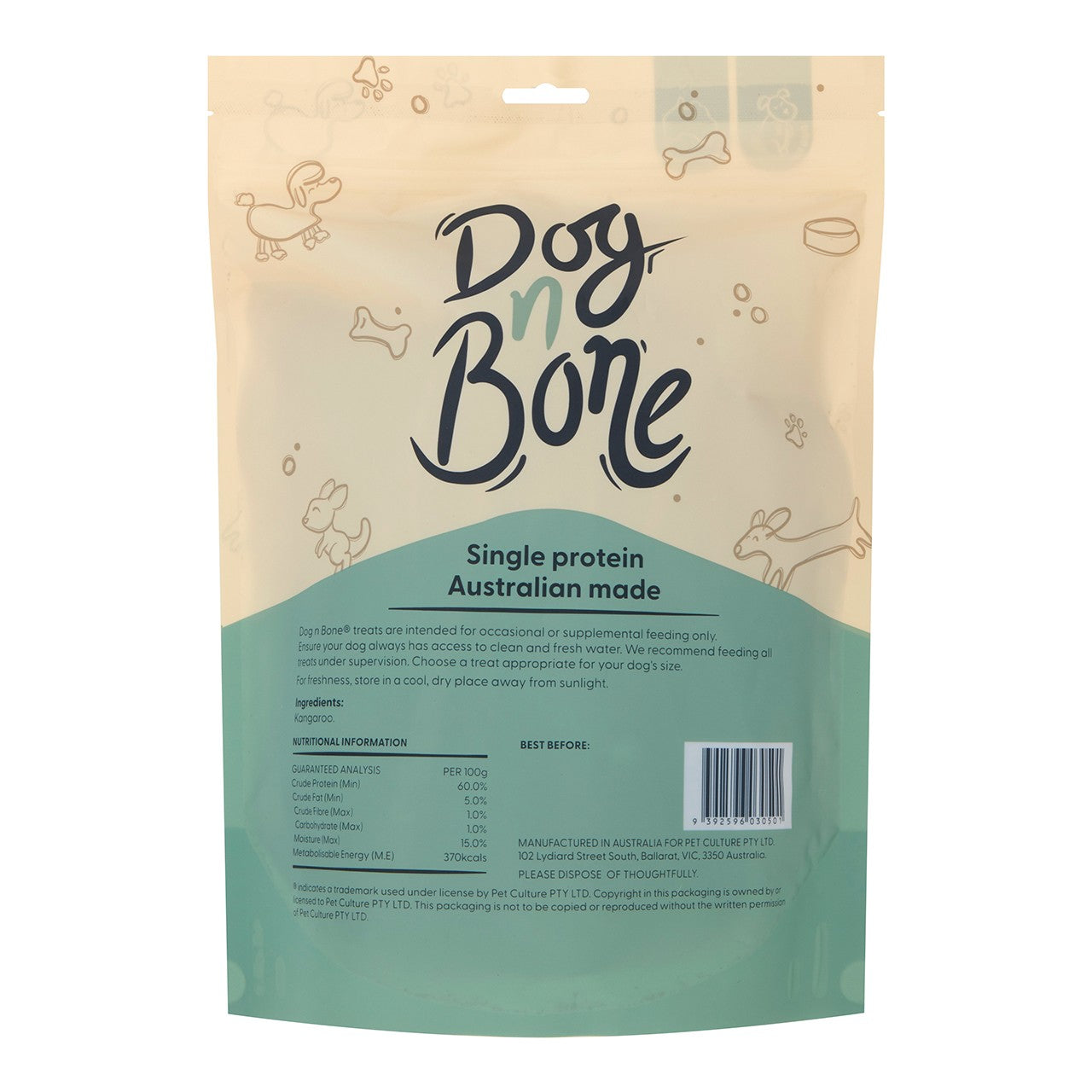 Dog n Bone Kangaroo Jerky Dog Treats