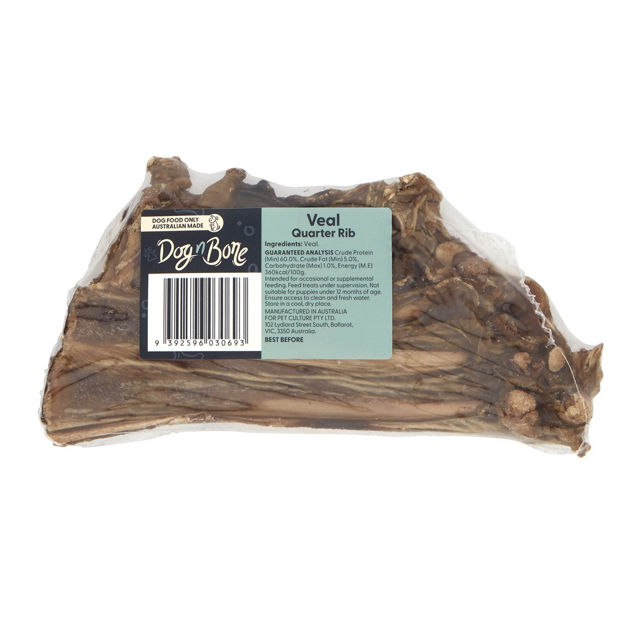Dog n Bone Veal Quarter Rib Dog Treat