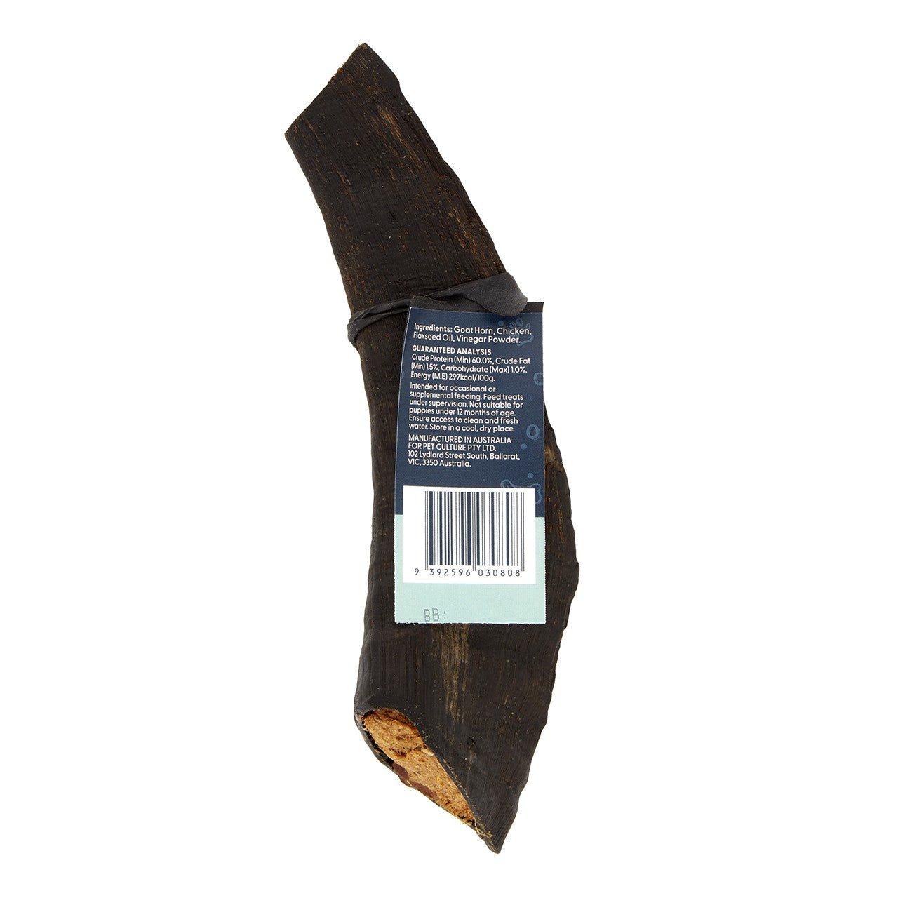 Dog n Bone Stuffed Goat Horn Skin & Coat Dog Treat