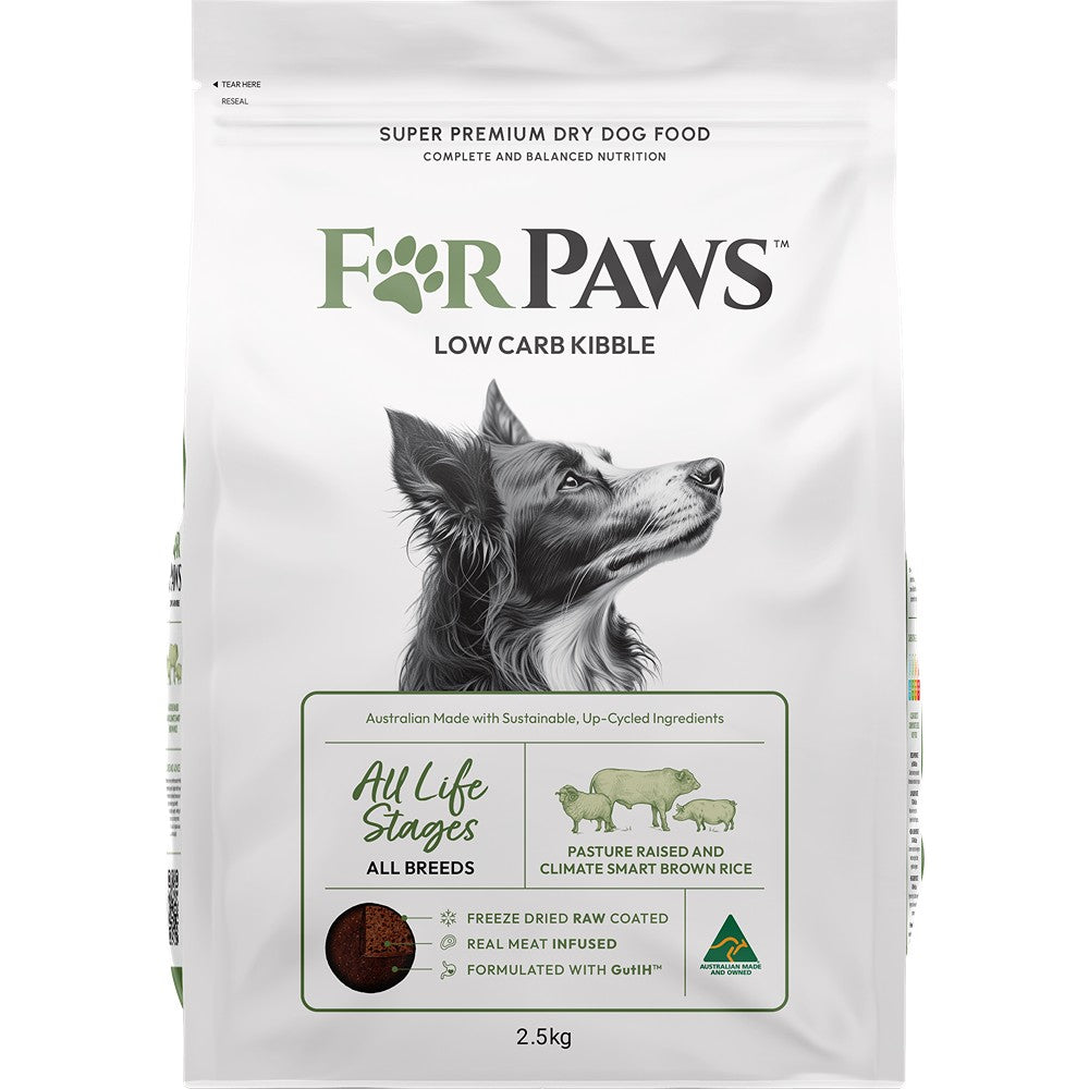 For Paws Low Carb Pasture Blend & Climate Smart Rice Dry Dog Food