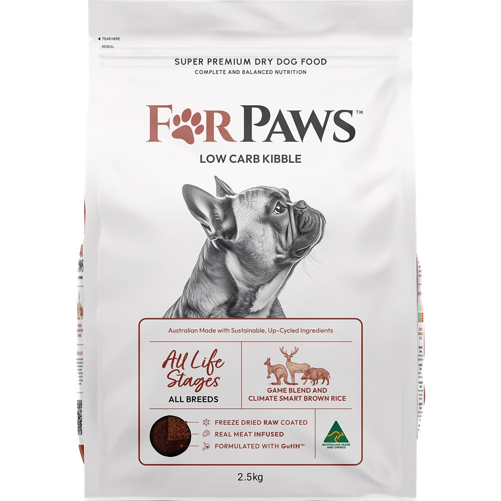 For Paws Low Carb Game Blend & Climate Smart Rice Dry Dog Food