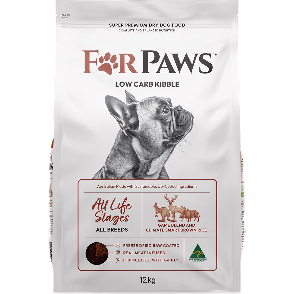 For Paws Low Carb Game Blend & Climate Smart Rice Dry Dog Food