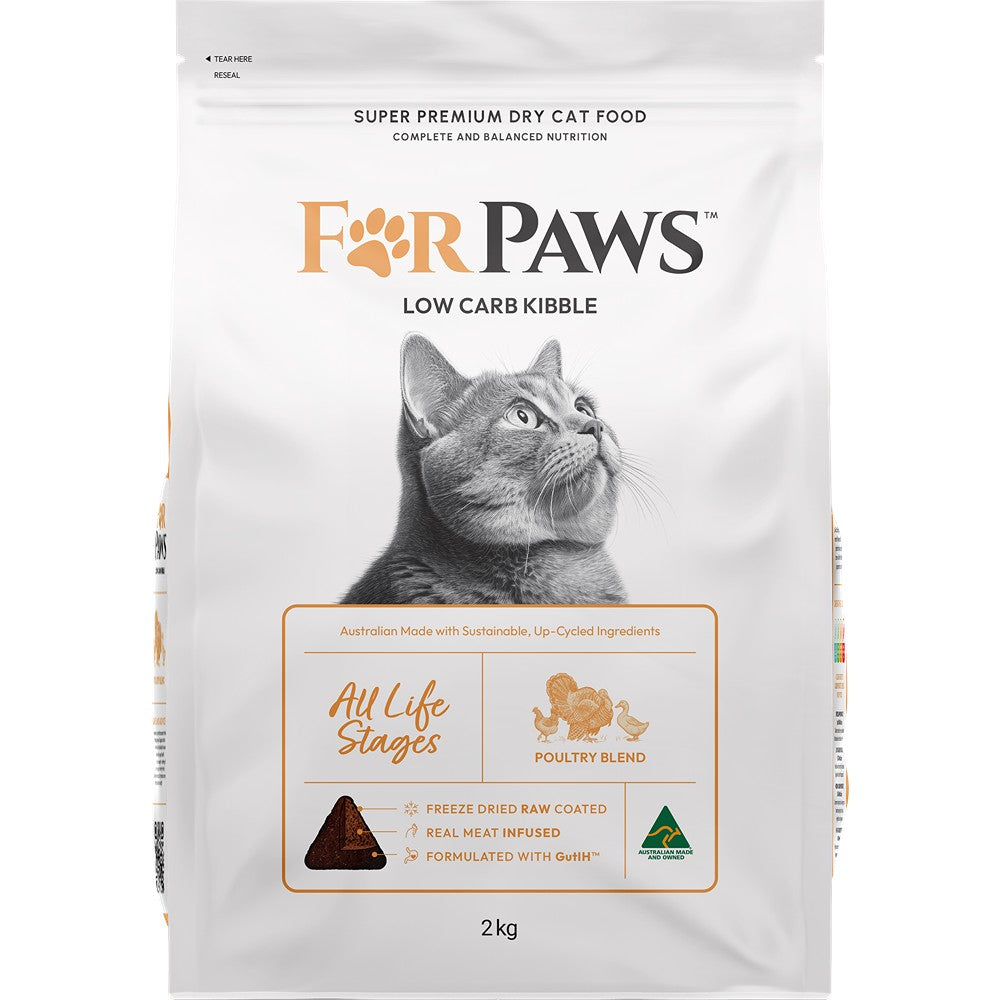For Paws Low Carb Poultry Blend Dry Cat Food